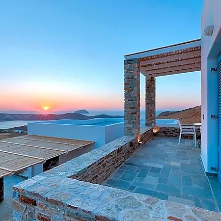 Blue Serifos Town